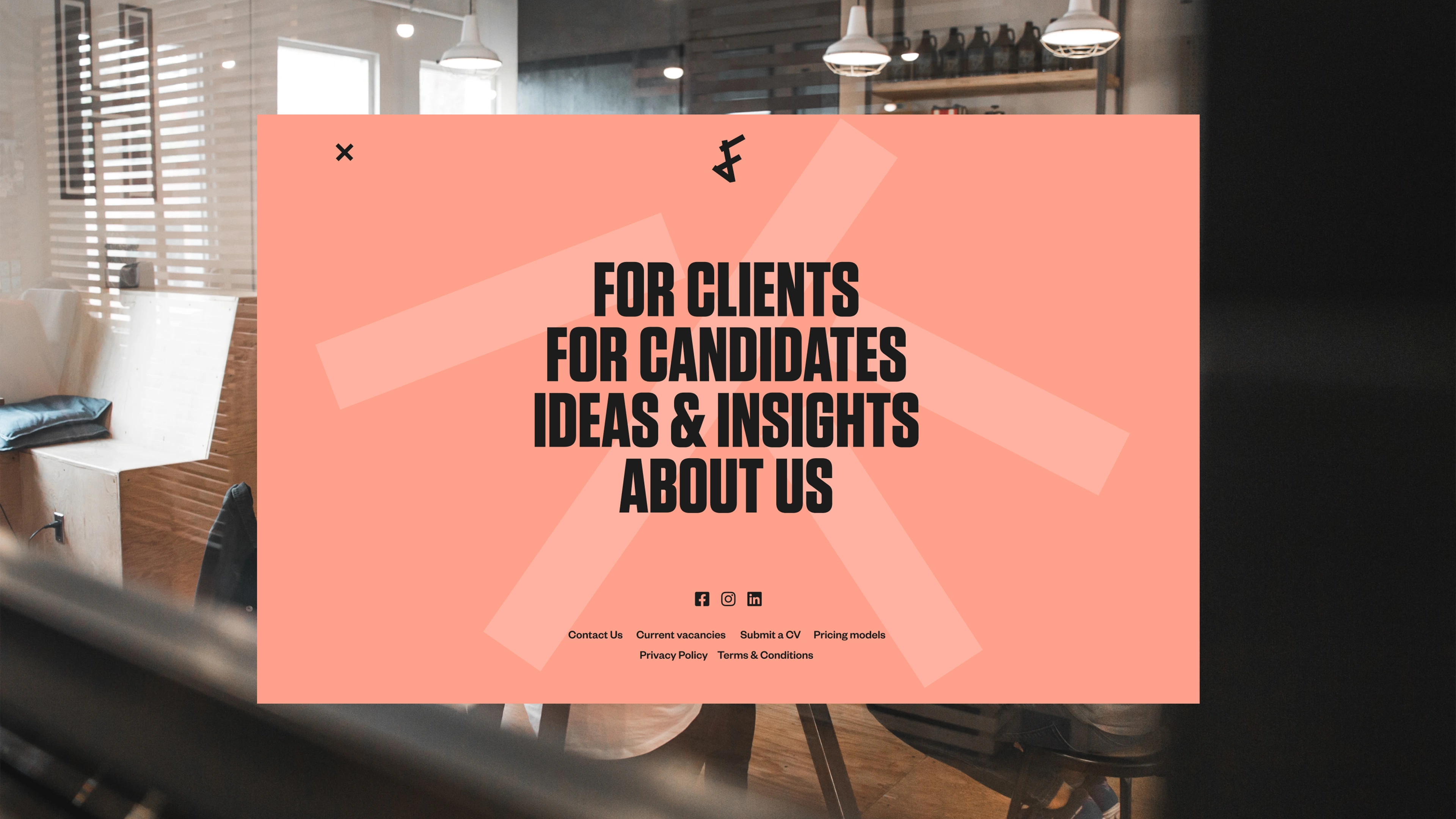 Findrs Website Navigation