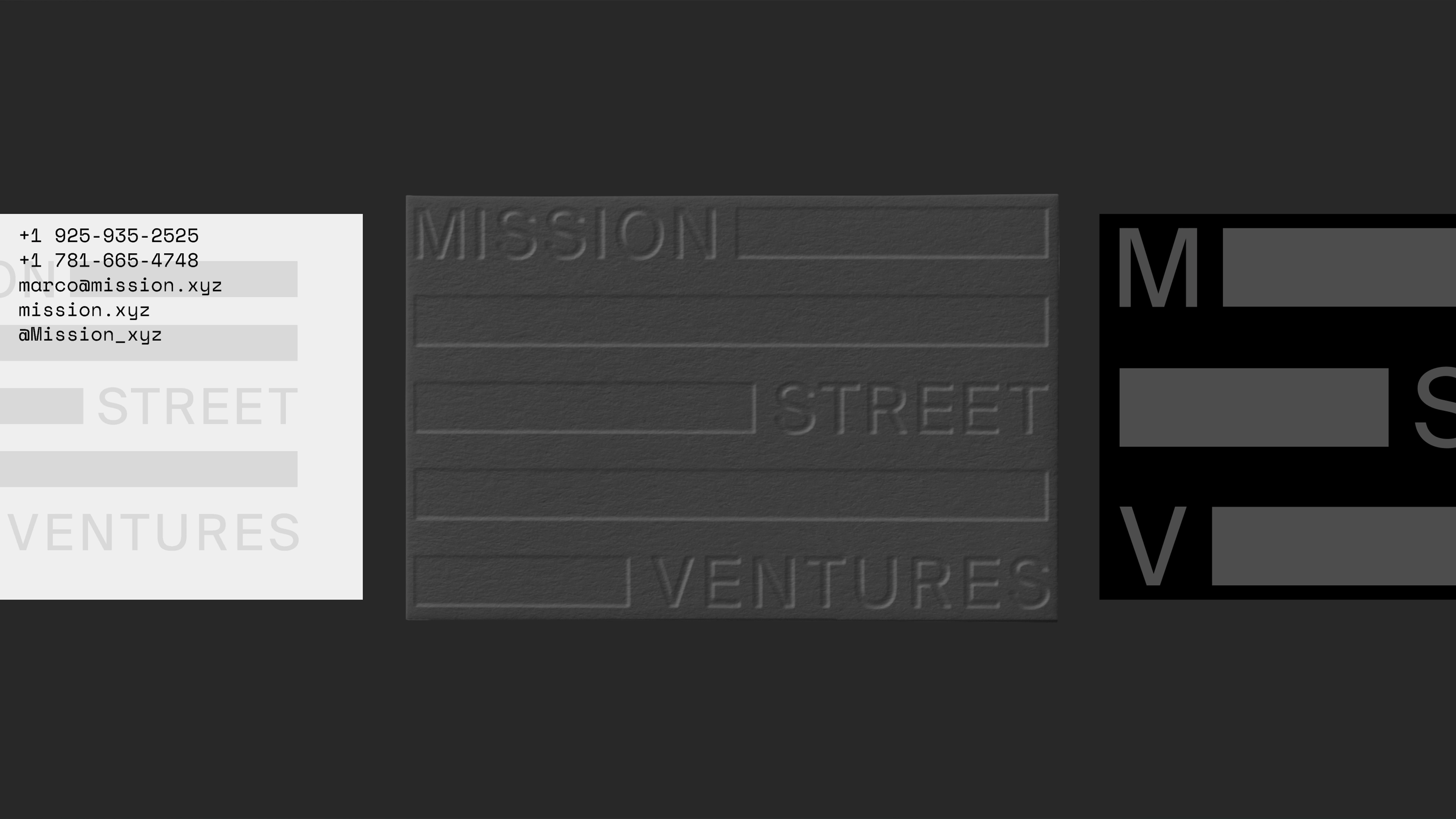Mission Street Ventures Business Cards
